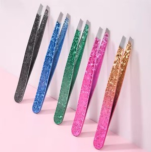 Pinzas para Pestañas de Acero Inoxidable con Puntas de Fibra, Logotipo Personalizado, Antiestáticas, para Extensión de Pestañas de Alta Calidad, Pinzas para Extensión de Pestañas de Volumen - Product Image 6