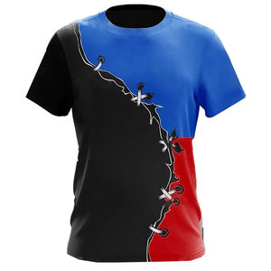 2023 camisetas de punto de talla grande para hombre con logotipo personalizado impreso hechas de algodón/fibra de bambú camiseta de sublimación de promoción al por mayor - Product Image 3