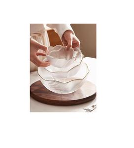 Tazón de vidrio para Chocolate, vajilla para restaurante, decoración, frutero, hecho a mano, Color dorado, tazón de postre de vidrio transparente - Product Image 1