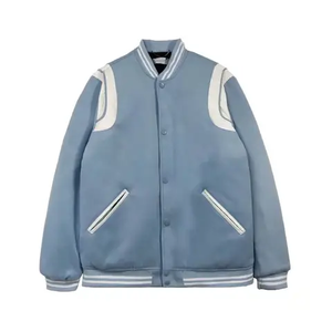 Veste bombardier de baseball unisexe pour hommes et femmes, manteau épais et chaud avec broderie patchwork, style urbain, printemps, nouveauté - Product Image 2