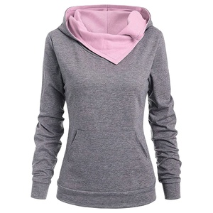 <b>Top</b> Quality Trending Design Cotton Fleece Sweatshirts Long Sleeve Pullover Hoodie With Pocket Women's OEM Service - Product Image 2