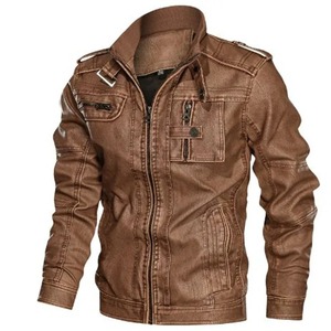 Chaqueta de cuero informal personalizada al por mayor de Pakistán para Hombre Nuevo diseño OEM con chaqueta de hombre con cinturón lateral - Product Image 3