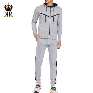 Ensemble de survêtement d'hiver personnalisé pour homme avec logo sur mesure, 100 % coton, streetwear, taille élastique, haute qualité - Product Image 1