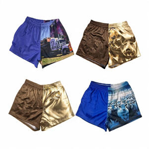 OEM customised Full Sublimation <b>Zip</b> <b>Pockets</b> Breathable Hunting and Footy <b>Shorts</b> Men's Rugby <b>Shorts</b> with Custom Logo Breathable - Product Image 1