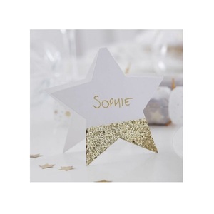Gold Theme <b>Christmas</b> Star Topper <b>Decoration</b> Ornaments Snowflake Metal Design Angel Xmas <b>Table</b> Decor Craft Party Supplies - Product Image 4