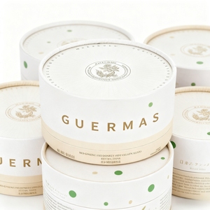 Hộp giấy hình trụ tròn, có thể tái chế, dùng để đóng gói thực phẩm bổ sung sức khỏe và quà tặng dinh dưỡng - Product Image 3