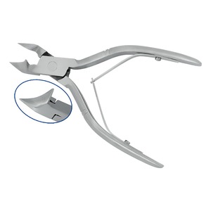 Lame incurvée poussoir à cuticules matériau en acier coupe-ongles incarnés avec poignée imprimée pour les orteils soin des ongles ressort de baril 50 - Product Image 2