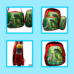 Ensemble 3 pièces : Sac à dos, boîte à lunch, trousse à crayons et ensemble scolaire - Couleurs assorties - Product Image 2