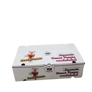 Boîtes auto-assemblantes en papier kraft de style basique pour patate douce, impression offset, carton ondulé écologique, matériaux recyclés - Product Image 1