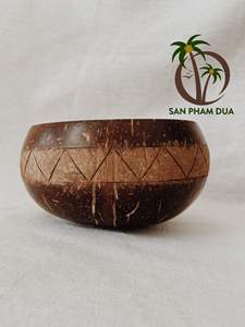 ชาม100% ดีไซน์เปลือกมะพร้าวธรรมชาติเป็นมิตรกับสิ่งแวดล้อมและขัดเงาขายส่ง - Product Image 3