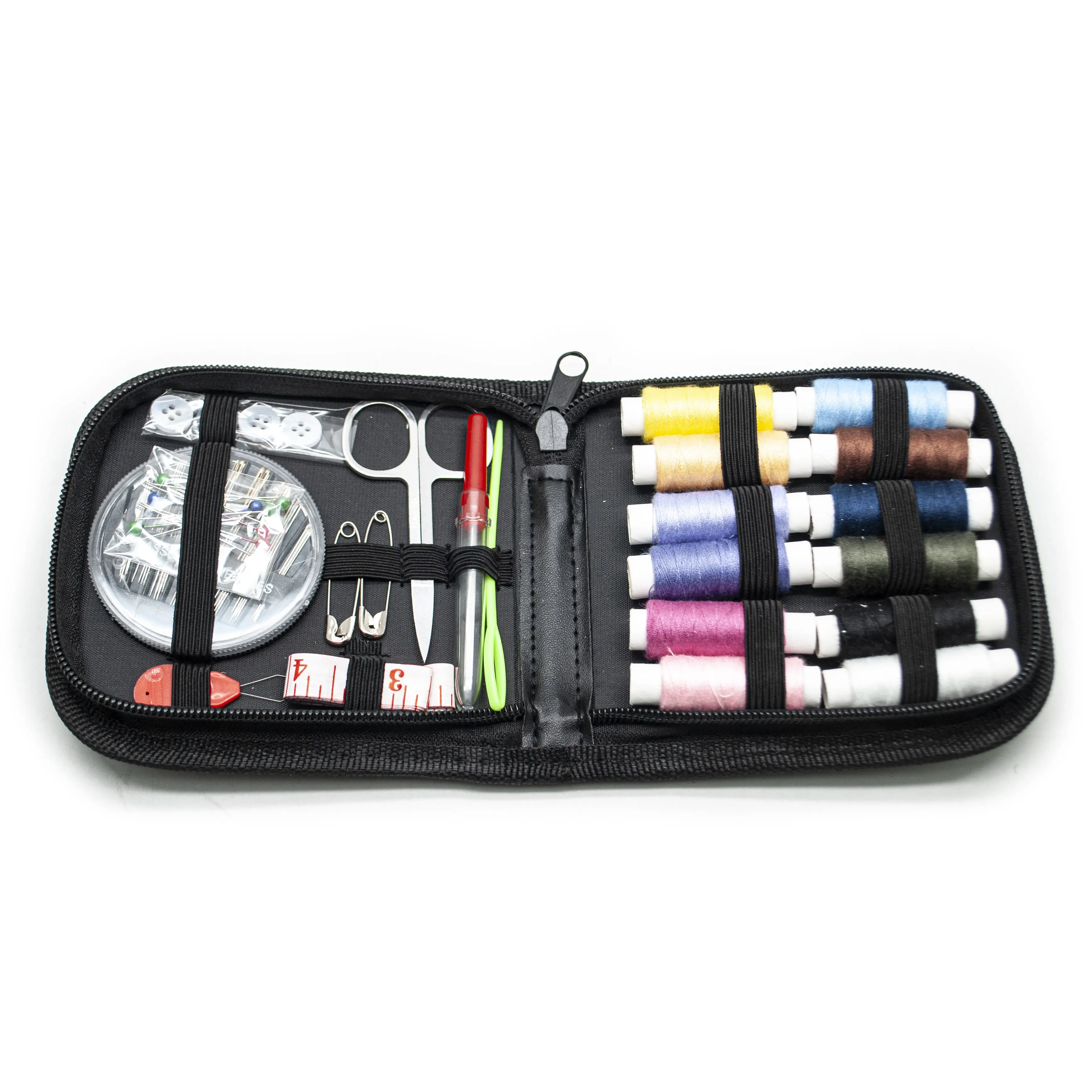 Näh zubehör Set Kit Bag Professional Supplies Nähgarn Handarbeiten Home mit Reiß verschluss PU Bag