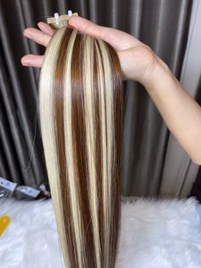 Wholesale Summer <b>Sale</b> Top Grade Remy Hair Extensions 100% Virgin Vietnamese Double Drawn Tape in <b>Piano</b> Color - Product Image 6