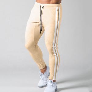 Pantalon de jogging style décontracté pour hommes pantalon de sport avec logo personnalisé pantalon de survêtement élastique respirant empilé course toile de coton nouveau - Product Image 4