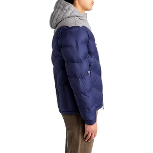 Chaqueta Acolchada con Cuello Alto de Lona Estampada Personalizada al por Mayor para Hombre con Logotipo Personalizado, Diseño Casual de Invierno y Bolsillos - Product Image 5