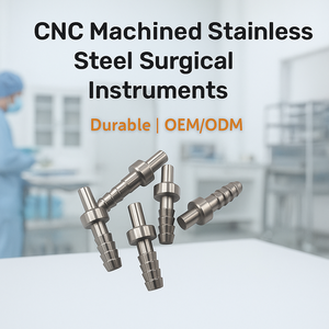 CNC Machined Stainless Steel Surgical <b>Instruments</b> & Medical Grade Components with Wire EDM & Broaching for Healthcare Industry - Product Image 3