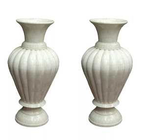 Diseño Floral con incrustaciones de hueso, florero verde para interiores, jardineras decorativas de Metal para el hogar, macetas de aspecto árabe para Decoración - Product Image 1