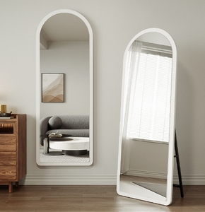 Home Selections Wooden Full Length Wall Mounted Mirror - Black - 35x110cm