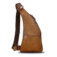 Bolso bandolera de cuero suave para hombre con diseño ligero y divisor interior Bolso bandolera de cuero elegante para hombre