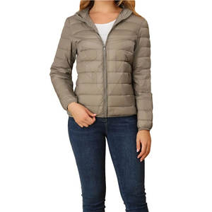 Recién llegado, chaqueta acolchada de punto para mujer con mangas largas, transpirable, personalizada, al por mayor, directa de la fabricación de fábrica - Product Image 1
