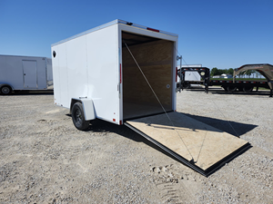 2026 Cross 6x12 Enclosed Cargo <b>Trailer</b> Single Axle Utility <b>Trailer</b> 2990 GVWR 72" Interior Height V-Nose Ramp Door Cargo Hauler - Product Image 4