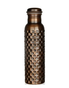 มดโลโก้ที่กำหนดเองขวดทองแดงหินอ่อน650มล. ที่ยั่งยืนฟิวชั่นที่สมบูรณ์แบบของความงามและฟังก์ชั่นขวดทองแดง - Product Image 6