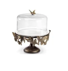 Hot Selling Design Handcrafted Metal Cake Display Stand Manufacturer New Arrival Handmade Decorative Metal Cake Stand