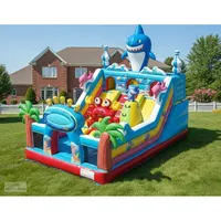 Grand parc de jeux gonflable extérieur pour enfants