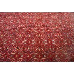Grand tapis turc vintage de 6,5 x 9,6 pieds, tapis en laine rouge patchwork - Product Image 3