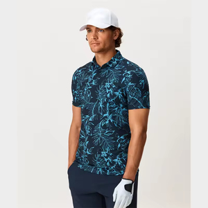 2024 Fábrica al por mayor de los hombres 100% de algodón de punto para Polos de moda de diseño informal personalizado PayPal verificado patrón sólido - Product Image 6