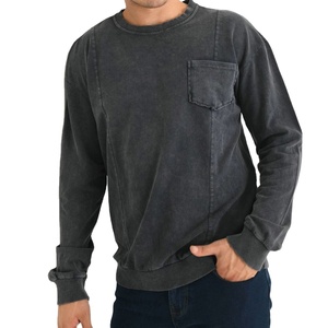 Nouveau Sweat-shirt Uni Délavé à l'Acide pour Hommes – Meilleur Fournisseur – Couleurs Personnalisées – Sweat-shirts Basiques Délavés à l'Acide pour Hommes 2026 - Product Image 1