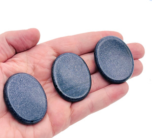 Feng Shui & Fairy Style Pulgar de cristal pulido Piedra dorada azul natural Piedra preciosa curativa Piedra semipreciosa Preocupación Piedra artesanal - Product Image 2