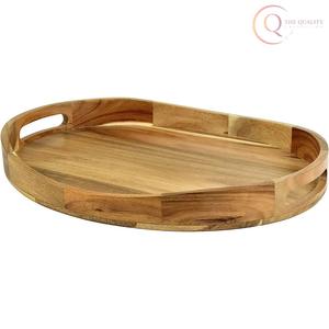 Plateau de service en bois au design classique, idéal pour le service quotidien - Product Image 1