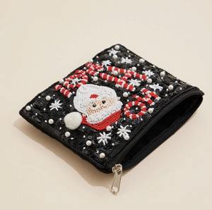 Handmade Embroidered Beaded Coin <b>Purse</b> Zipper Closure Fashion Style Custom Color Logo Wholesale Pocket Money <b>Purse</b> <b>for</b> <b>Teens</b> - Product Image 5