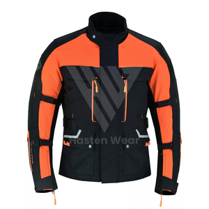Vêtements de protection complète Vestes de course et d'équitation pour hommes Manteaux Cordura coupe-vent respirants Veste de sport imperméable - Product Image 1