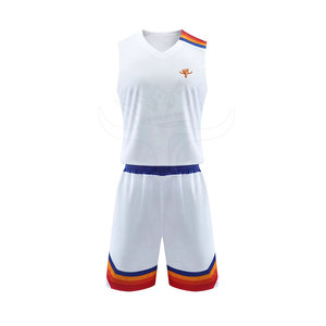 Vente en gros maillot de basket-ball sublimé personnalisé uniforme de basket-ball thermique design débardeurs - Product Image 1