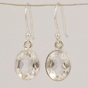 White Topaz Gemstone <b>Earrings</b> 925 Solid Sterling Silver White Stone Dangle <b>Earrings</b> for Women and Girls Jewelry With 925 Stamped - Product Image 3
