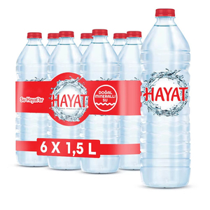Eau minérale Healthy Choice Hayat 24x500ml en bouteille, goût rafraîchissant et pur, hydratation idéale, boisson premium - Product Image 1