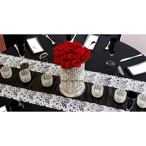 Hermosa forma redonda de cristal dorado/portavelas votivo de Metal centros de mesa para el hogar y la decoración de Mesa de la boda - Product Image 5