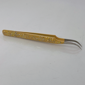 Pinzas para pestañas postizas Acero inoxidable Calidad fina Recto y curvado Top Lash Tweezes Suministros de extensión de pestañas - Product Image 5