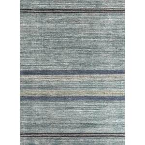 Alfombra de Lana y Viscosa Tejida a Mano con Diseño de Rayas en Rojo y Naranja para el Hogar Hwv-51041 - Product Image 1