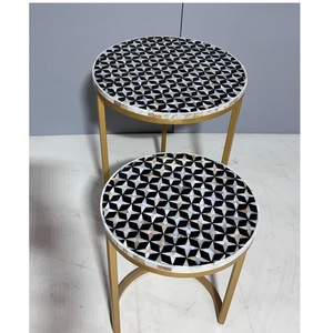 โต๊ะกาแฟแบบฝังกระดูกเฟอร์นิเจอร์เฟอร์นิเจอร์ห้องนั่งเล่นอุปกรณ์ร้านอาหารเฟอร์นิเจอร์บ้านโต๊ะกลาง - Product Image 5