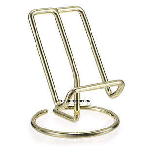 Date En Acier Inoxydable Métal Forme Unique Or Antique Finition Titulaire De La Carte Bureau À Domicile Table Top Meilleur Prix - Product Image 1