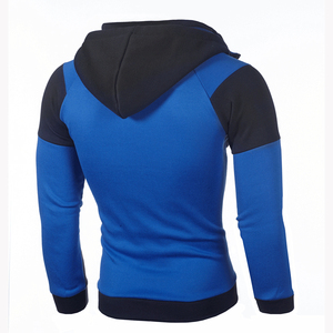 Sudaderas con capucha para hombre de marca 2025, cárdigan con capucha y doble cremallera de bloque de color para hombre, Sudadera con capucha delgada - Product Image 4