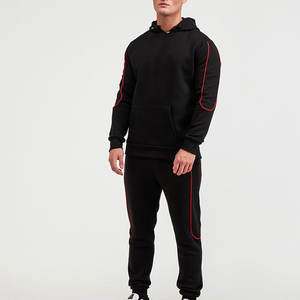 Custom Printed Maternity Solid Hooded Tracksuit for Men <b>Sweatpants</b> & <b>Oversize</b> Drop Shoulder Hoodie Set Eco-Friendly Lightweight - Product Image 5