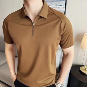 Unisexe pour POLO T-shirt personnalisation gratuite vêtements de travail uniforme entreprise costume Anti-rides Logo Image Design chemise culturelle personnalisée - Product Image 2