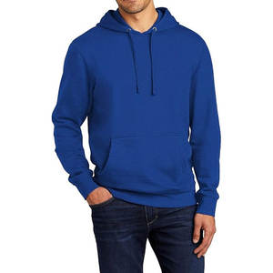 Winter Season Oversized Unisex Royal Blue <b>Plain</b> <b>Black</b> Custom Printed Pullover <b>Hoodies</b> Men - Product Image 1