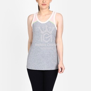 Camiseta sin mangas más vendida para mujer, ropa deportiva para gimnasio, camiseta sin mangas de verano a la moda personalizada para mujer con su logotipo e impresión, servicio OEM - Product Image 5