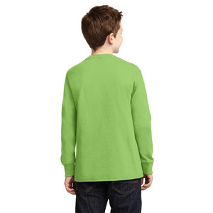 Camiseta de manga larga para niños Camiseta de manga larga con cuello redondo para niños Algodón suave 3-14 años - Product Image 2