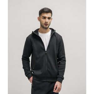 Sweat à capuche technique pour homme avec empiècements en tissu technique, 70% coton, 30% polyester - Product Image 6