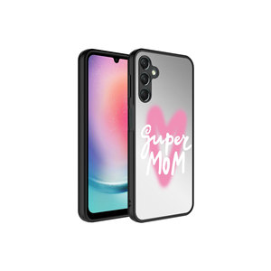 Étui de luxe en silicone style Ins avec miroir pour Samsung Galaxy A24, anti-traces de doigts, motif brillant, protection de l'appareil photo - Product Image 1